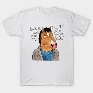 BoJack Horseman Watercolor Sticker (w/ Theme Song) T-Shirt